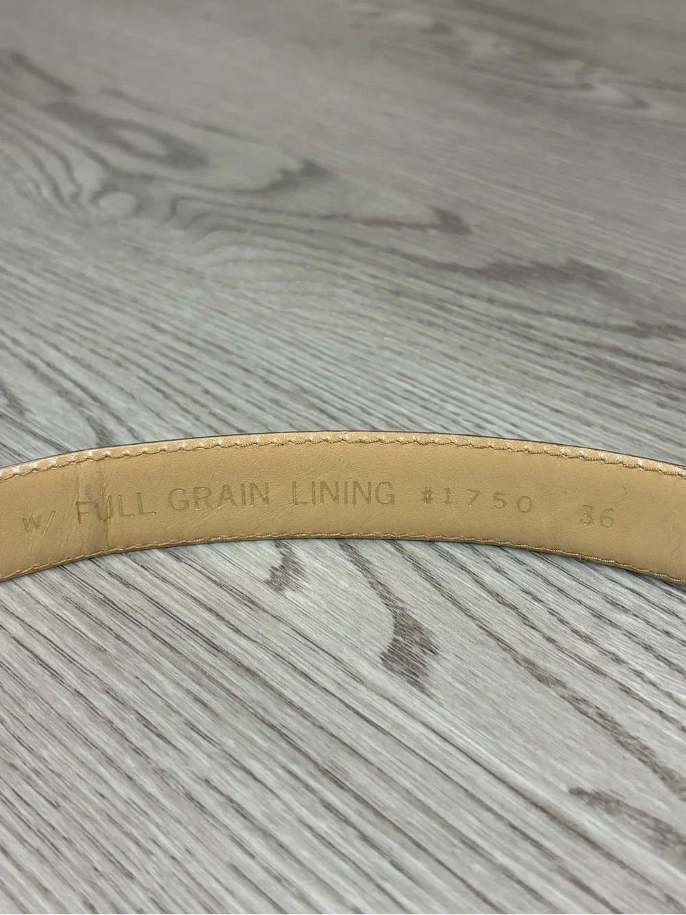 Bloomingdale's Genuine Snake W Full Grain Lining Belt